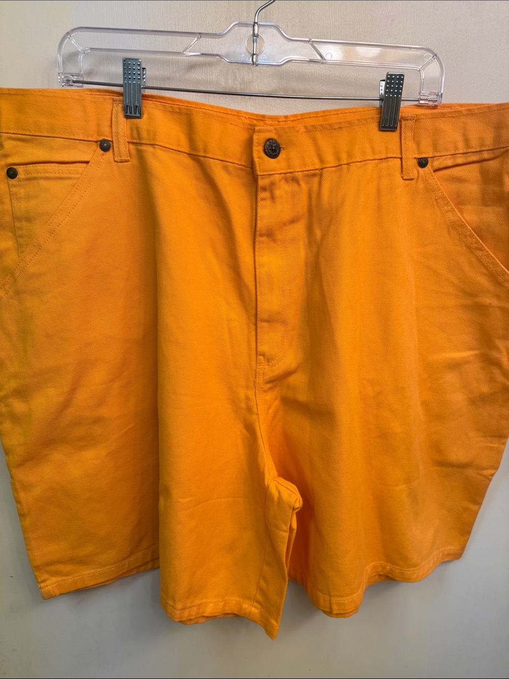 Main Street Blues Women Orange Cotton Shorts